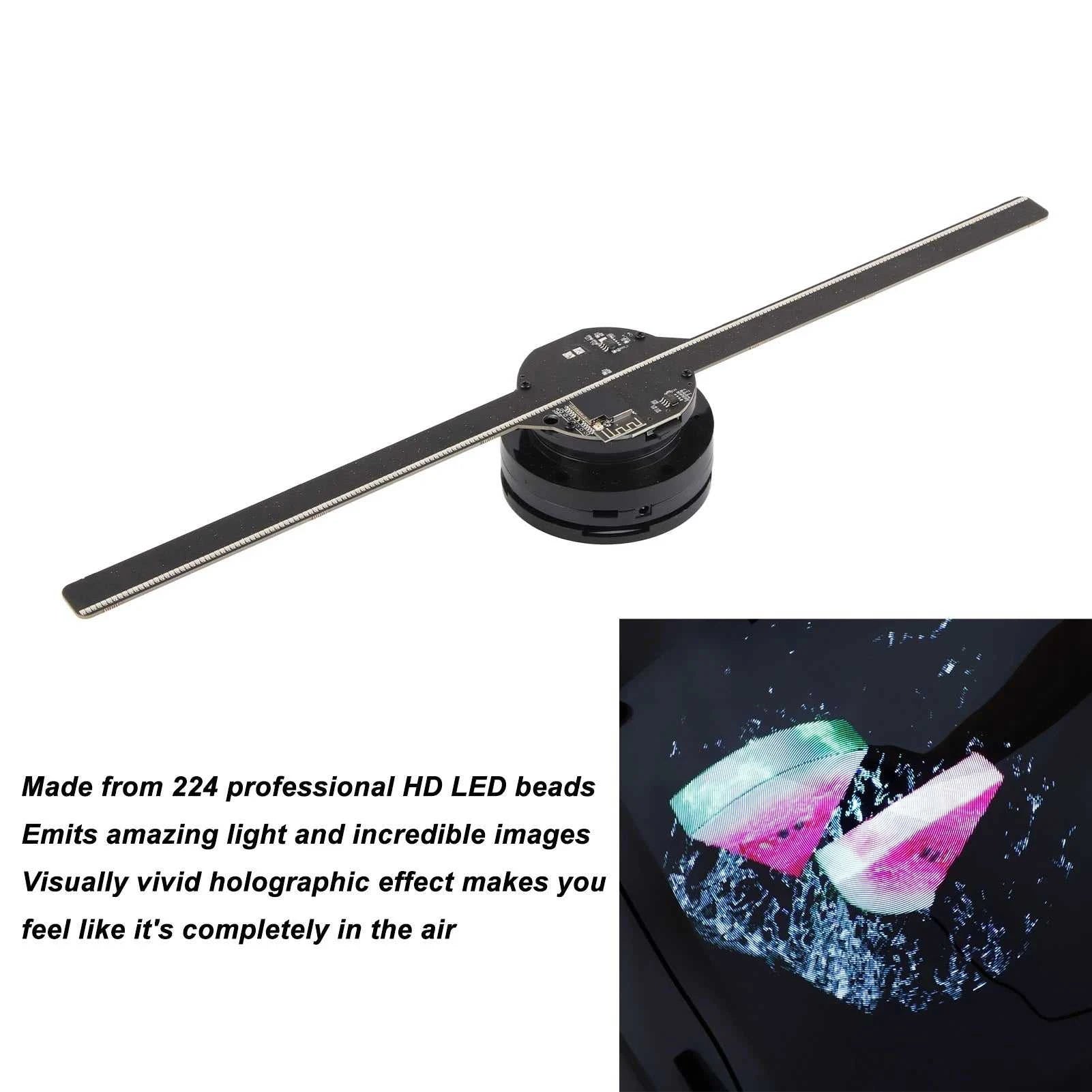 3D Hologram Fan 224 LED Light Beads High Resolution 3D Advertising Player for Business Store Shop Bar Holographic Projector Fan The jack market .AU The jack market .AU Accessories Electronics $ 98 14:350853#US