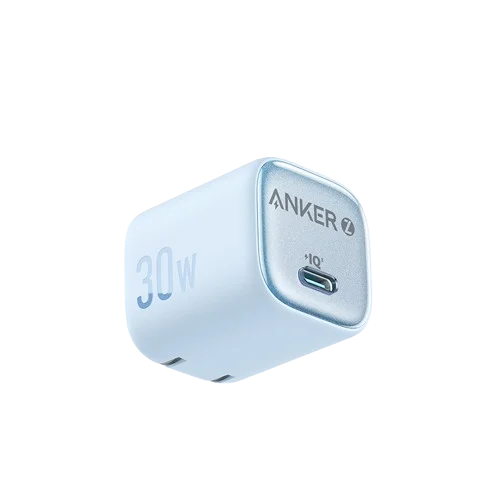 Anker Zolo GaN 30W USB-C Fast Charger – Foldable, PIQ 3.0 & PPS for iPhone 16 Pro Max, Galaxy, iPad