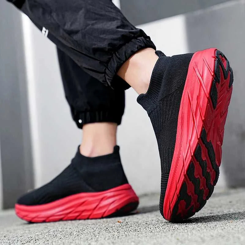 MAEDEF Men's Running Shoes Lightweight Breathable Mesh Elastic Comfortable Durable Fashion Casual Hot Selling Sports Sneakers The jack market .AU The jack market .AU Step Up Your Style: Trendy Shoes for Every Occasion! $ 78 14:173#All Black;200000124:3116