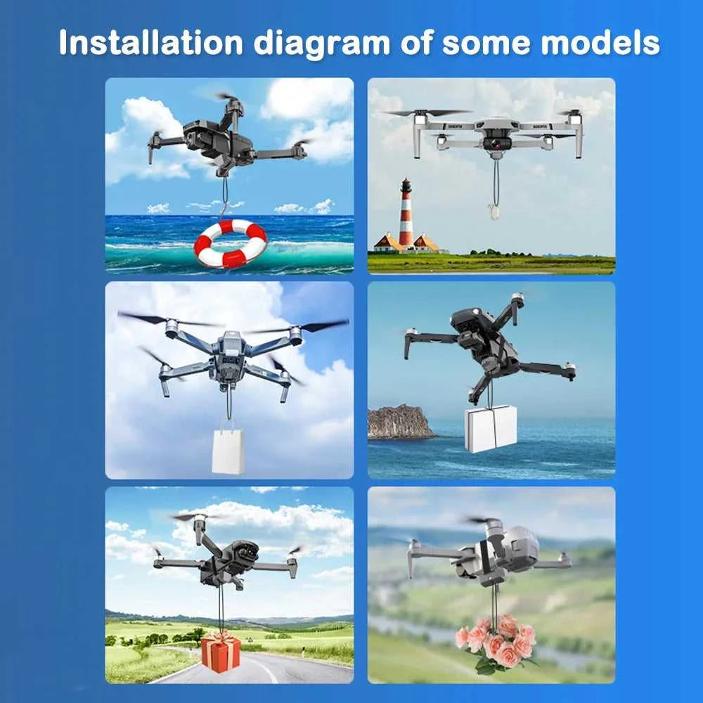 Universal Drone Airdrop Thrower System 2.4 Remote Control General Payload Delivery Thrower Air Dropper Device Drone Accessories The jack market .AU The jack market .AU Drones $ 55 14:193