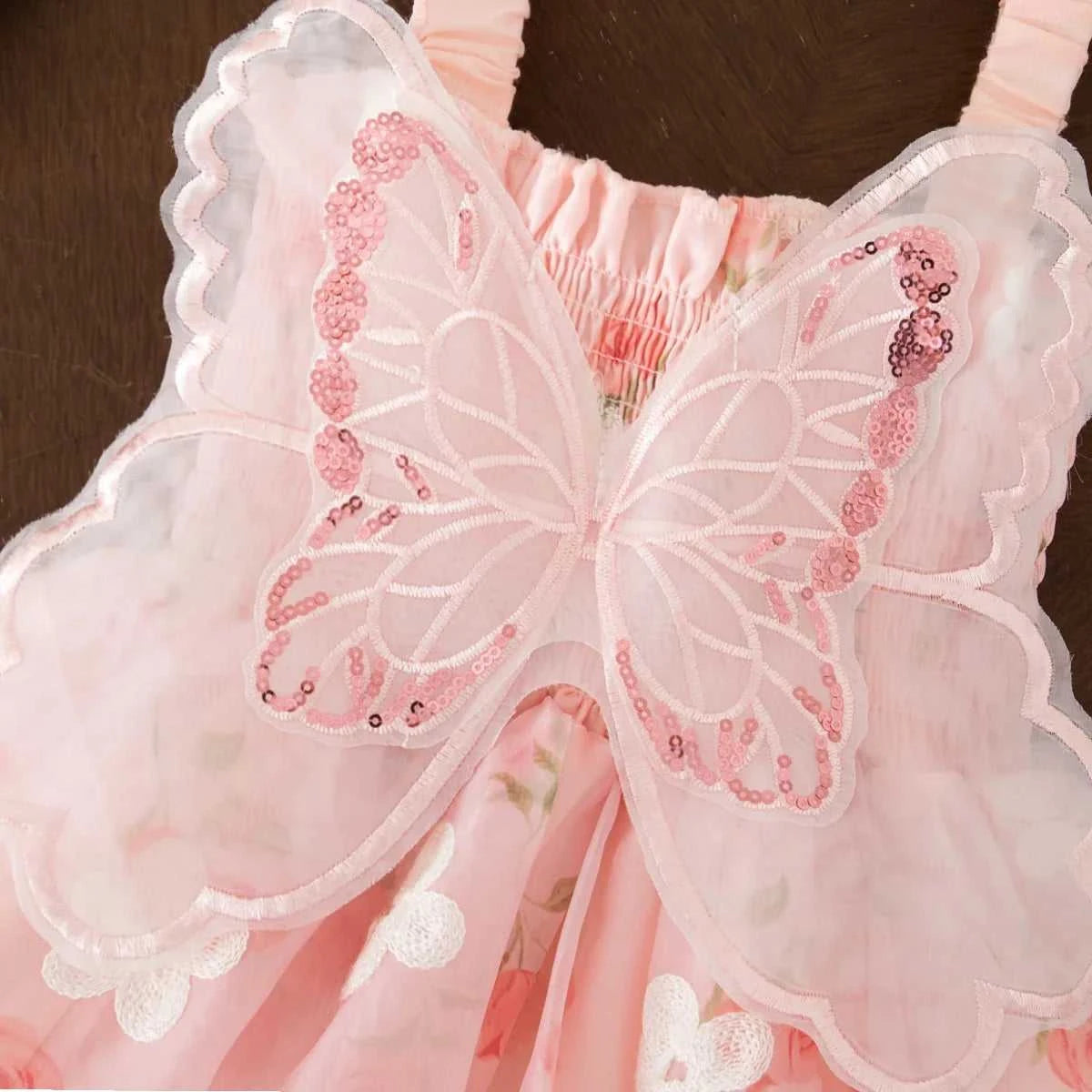 (0-3) Baby Girl Dress Summer Baby Girl Flower Embroidery Butterfly Wings Beach Strap Chiffon Princess Dress The jack market .AU The jack market .AU Mum & Kids: Essential Products for Every Family $ 29 14:1052;200000463:200169197#10(18-24M)
