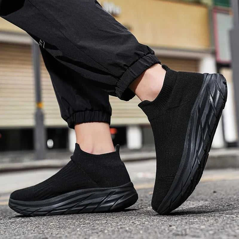 MAEDEF Men's Running Shoes Lightweight Breathable Mesh Elastic Comfortable Durable Fashion Casual Hot Selling Sports Sneakers The jack market .AU The jack market .AU Step Up Your Style: Trendy Shoes for Every Occasion! $ 78 14:173#All Black;200000124:3116