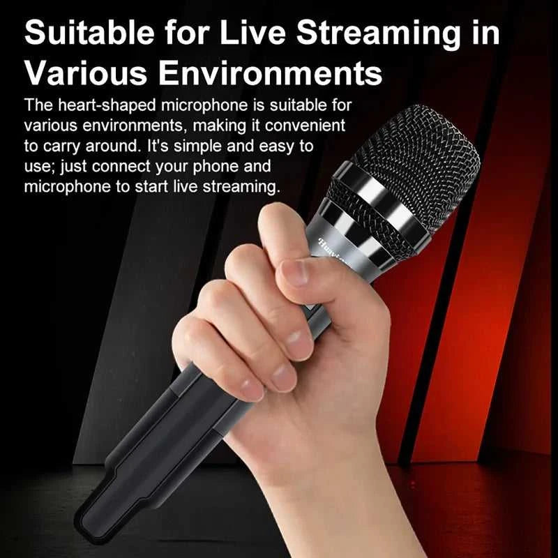 Handheld Microphone with Sound Card Effects All-in-One Noise-Canceling Mic Reverb Connecting Cell Phone for Equipment Live The jack market .AU The jack market .AU Accessories Electronics $ 101 14:193#black