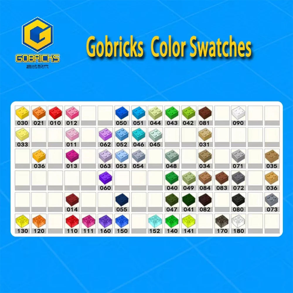 Gobricks 10PCS Parts Wedge Plate Bricks 8x3 Right Compatible with 50304 Toys Building Blocks Assembles Technical Model Adult MOC