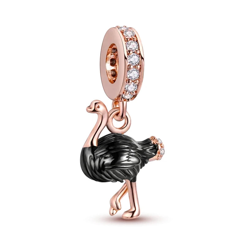 925 sterling silver owl flamingo woodpecker feather charms fit original bracelet charm bead necklace Diy female jewelry The jack market .AU The jack market .AU Jewellery & Chains $ 50 200000226:202006807#SMC6222