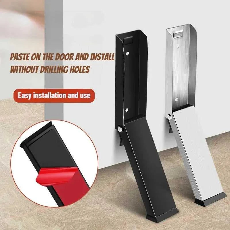 Stainless steel foot-mounted door arrester automatic door arrester safety windproof anti-slip card magnetic suction door clip The jack market .AU The jack market .AU Home $ 56 14:193#Black