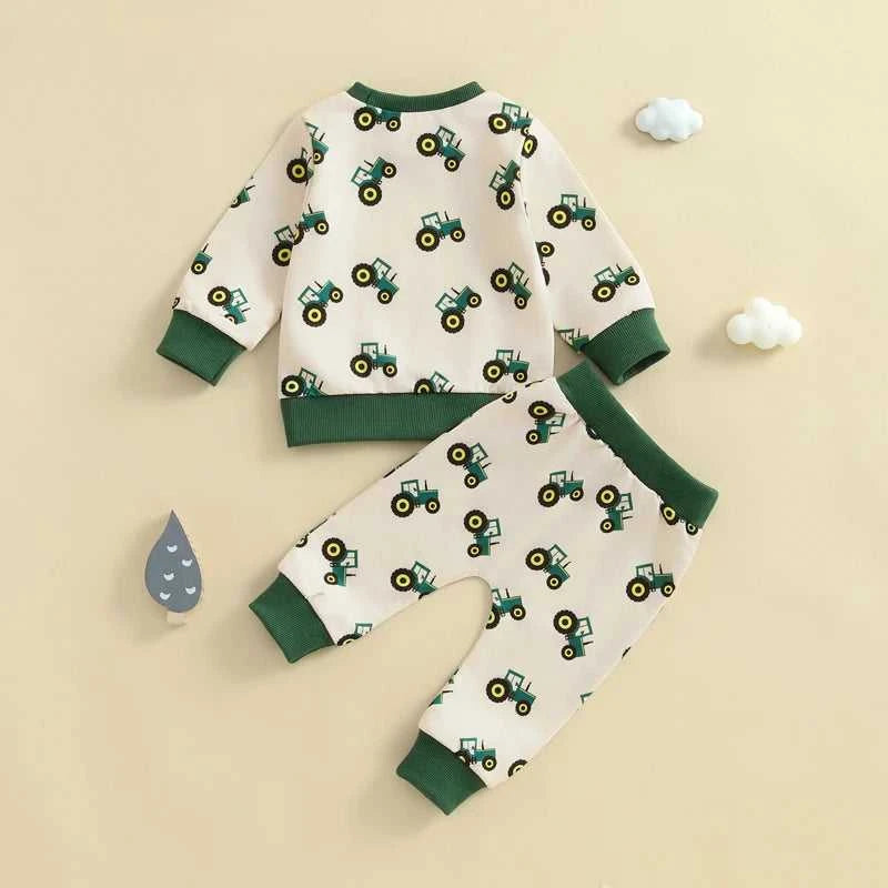Baby Toddler Boy Spring Outfit Tractor Print Long Sleeve Sweatshirt Long Pants 2 Pcs Set Farm Clothes Tracksuit 0-3Y The jack market .AU The jack market .AU Mum & Kids: Essential Products for Every Family $ 36 14:771;200000463:200661895