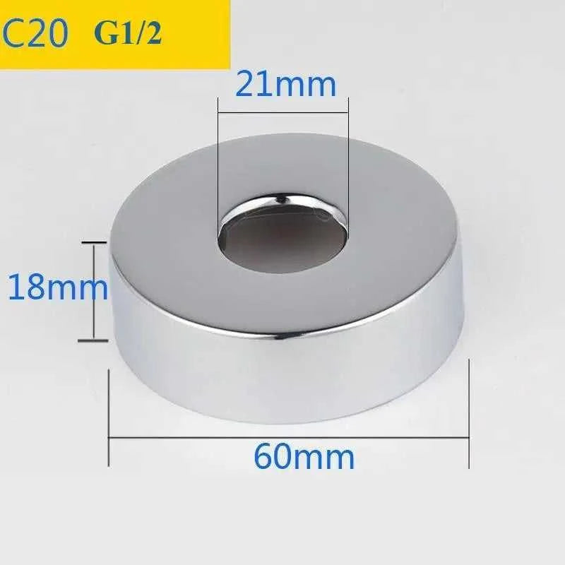 2PCS Stainless Steel Water Pipe Connector G1/2 Faucet Decorative Cover Heighten Panel Shower Kitchen Tap Accessories The jack market .AU The jack market .AU Home $ 60 14:175#C7-2pcs