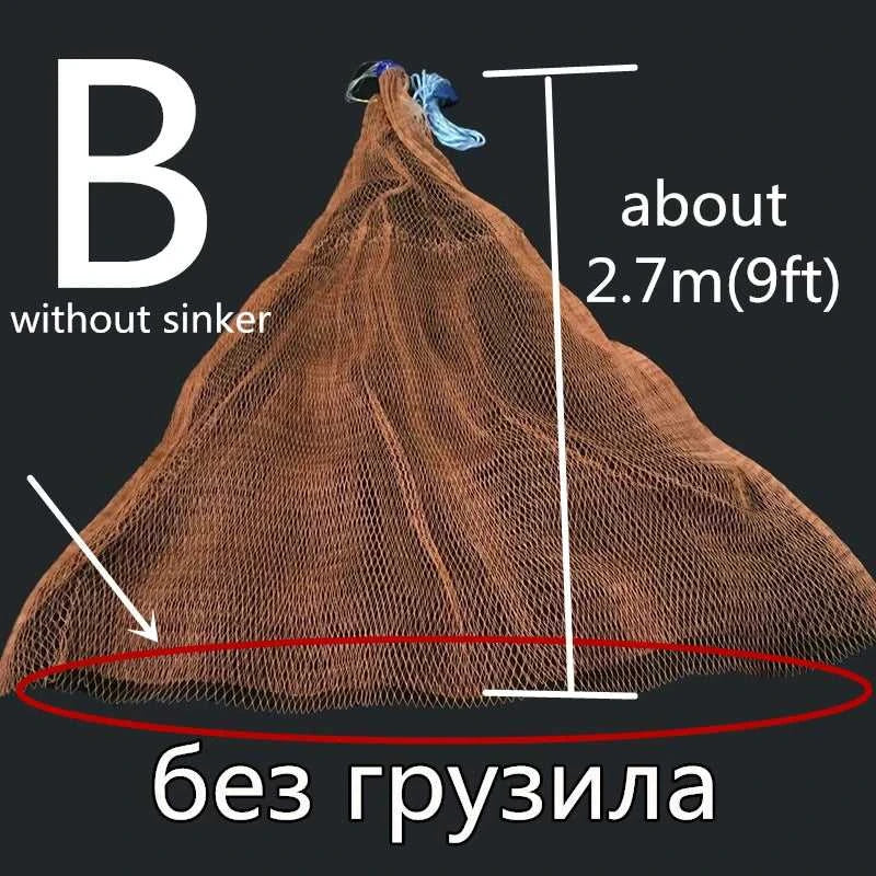 Redfish-1.2-3.6m Fishing Net without Sinker, Outdoor Sport, Hand Throw Network, Small Mesh, USA Style, Gillnet Tool The jack market .AU The jack market .AU Fishing Gear $ 48 14:175#b60