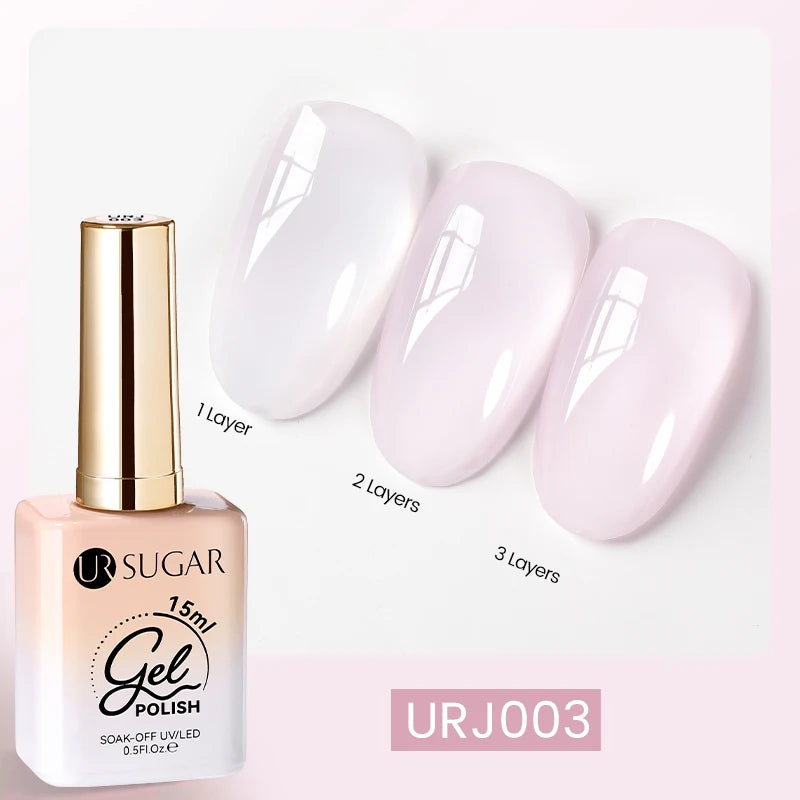 UR SUGAR 15ml  Autumn Winter Red Cat Magnetic Gel Nail Polish White Dopamine Nail Sparkling Glitter Soak Off UV LED for Manicure