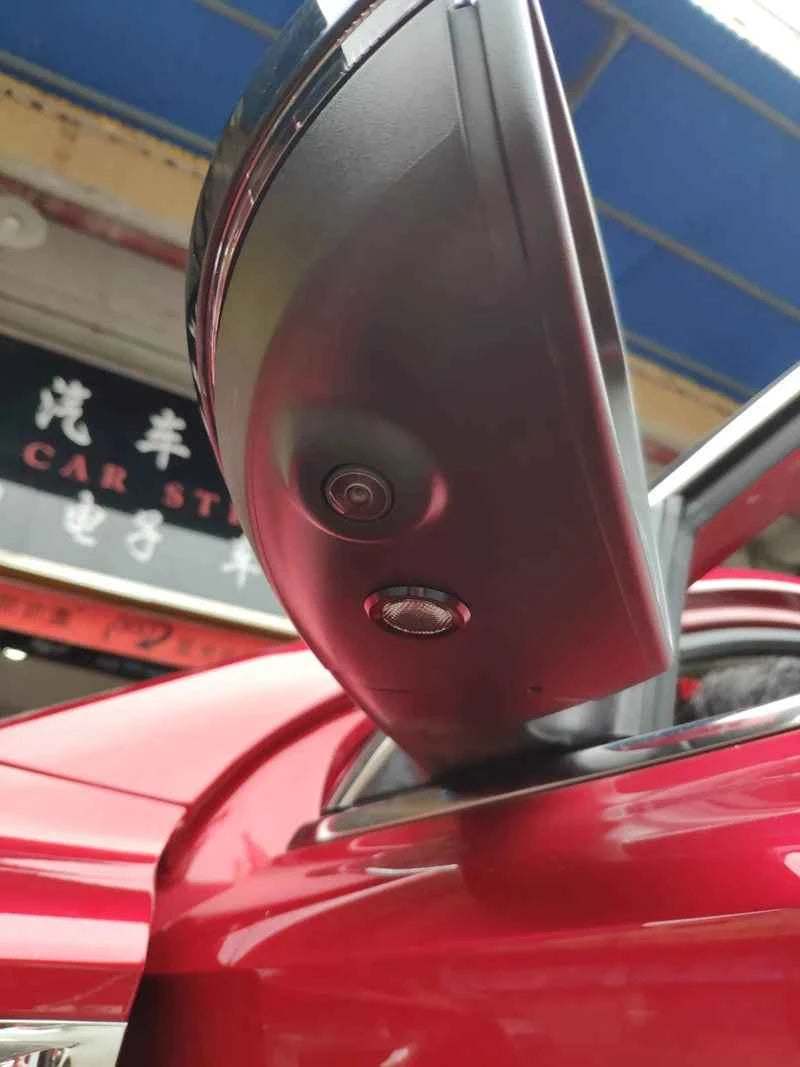 Mini size DIY Aluminum Alloy Parking Radar design led Eagle eye light for Car Side Mirror Puddle lamp Under Rearview glass light
