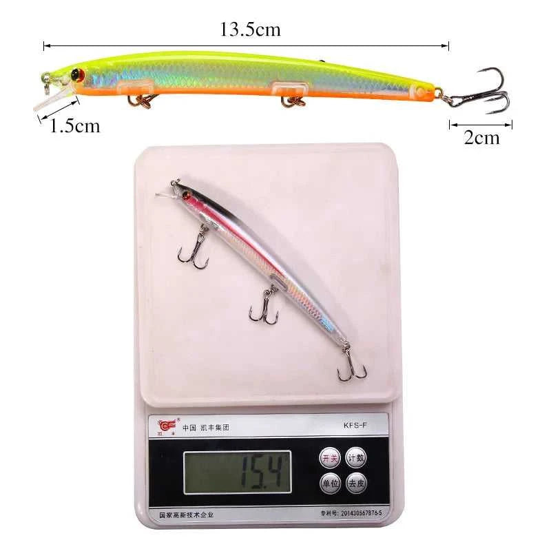 1Pc Floating Minnow Fishing Lures Long Casting Hard Baits Trolling Wobblers on Pike Crankbait Carp Tackle The jack market .AU The jack market .AU Fishing Gear $ 20 14:10#3