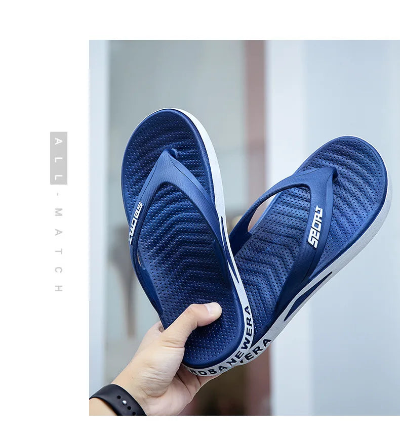Wholesale Men's Flip Flops Non-Slip Beach Slippers - Outdoor Sandals Breathable Fashion Summer for Men