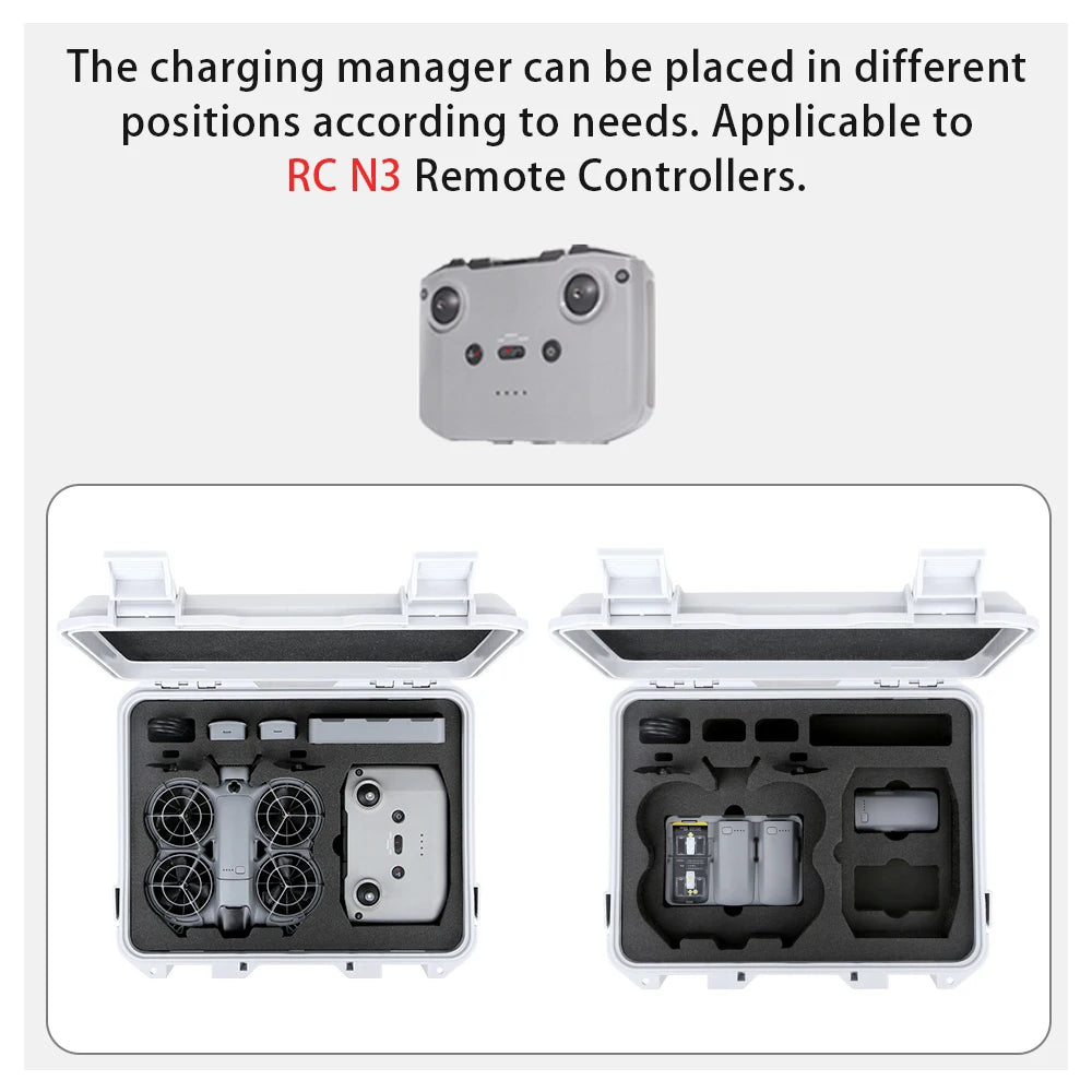 Explosion Proof Case For DJI NEO 2 Large Capacity Portable Waterproof Box Hard Shell Bag For DJI NEO 2 RC-N3 Accessories