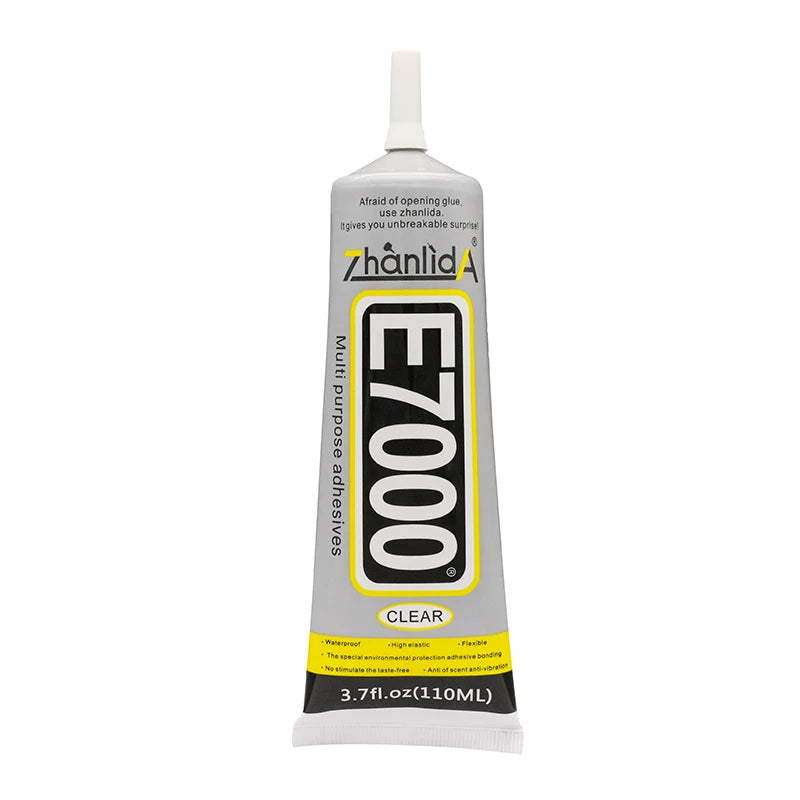 E7000 Clear Fabric Adhesive - Versatile Glue for Wedding Dresses, Leather Bags, Diamonds & Glass