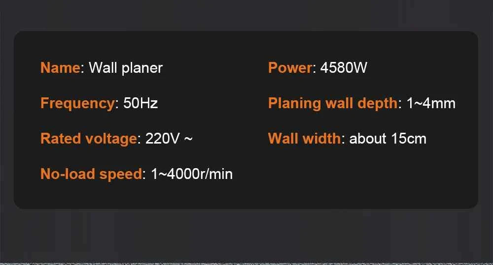 Electric Wall Planer High Power Shovel Machine Shoveling Putty 2990W/4280W/4580W Planer for Concrete Whitewash Wall Renovation