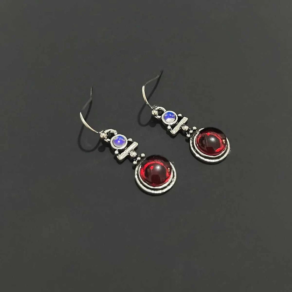 New moonstone retro earrings European and American fashion imitation Thai silver rainbow jewel ear hook jewelry The jack market .AU The jack market .AU Jewellery & Chains $ 47 200001034:10