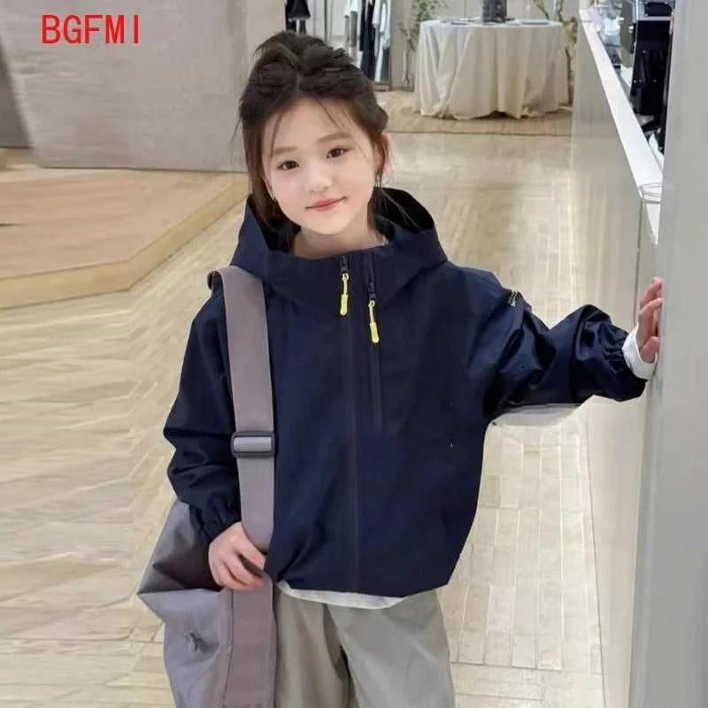 4-12Y Children's Navy Blue Spring Autumn Coat 2025 New Style Soft Windproof jackets for Girls Teenager Casual Loose Hooded Top The jack market .AU The jack market .AU Mum & Kids: Essential Products for Every Family $ 45 14:1063;200000463:200004191#120cm(for 105-115cm)