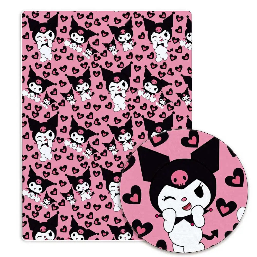 Hello Kitty 140x50CM Cartoon Polyester cotton fabric Patchwork Tissue Kid Home Textile Sewing Doll Dress Curtain cotton Fabric