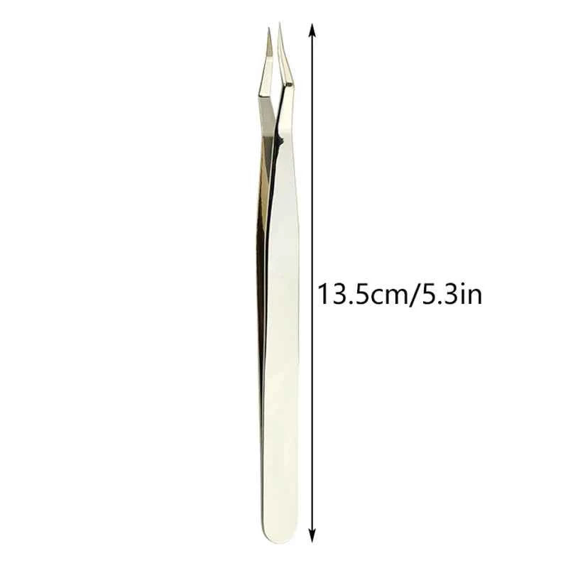 LuxeLash Anti-Slip Precision Tweezers | Curved & Straight Tips for Flawless Lash Extensions & Nail Art