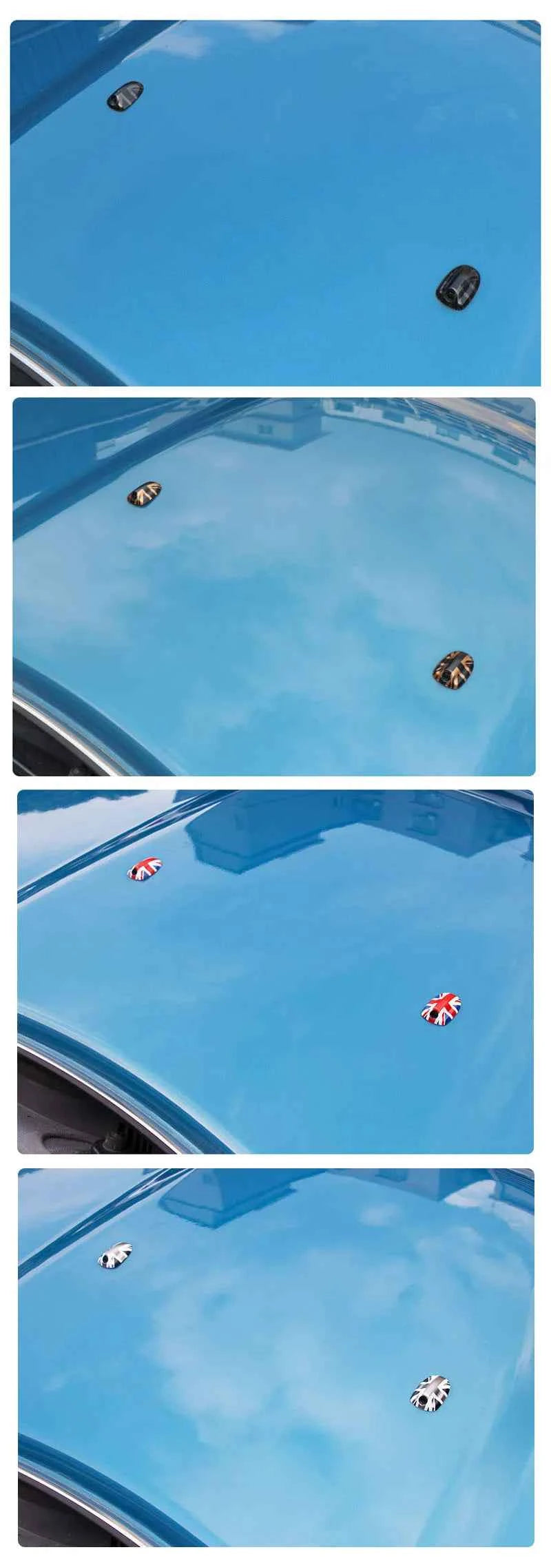 Union Jack Car Wiper Water Spray Nozzle Cover For MINI Cooper S One Countryman Clubman F54 F55 F57 F56 F60 2015-2022 Accessories
