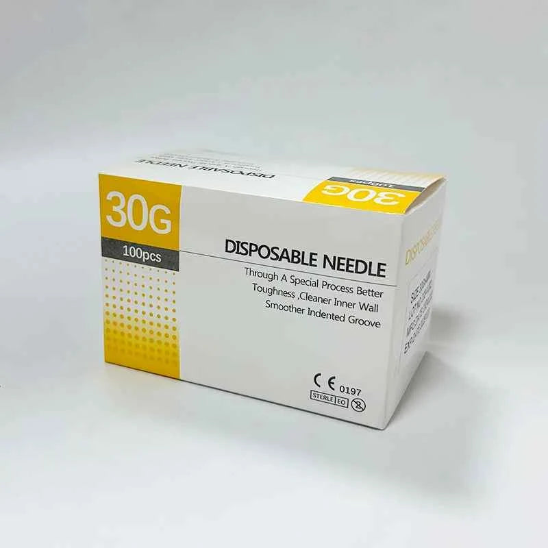 100pcs Disposable 30G Eyelid Tool Needles - Painless Precision for Perfect Results, Available in 4mm to 25mm Sizes