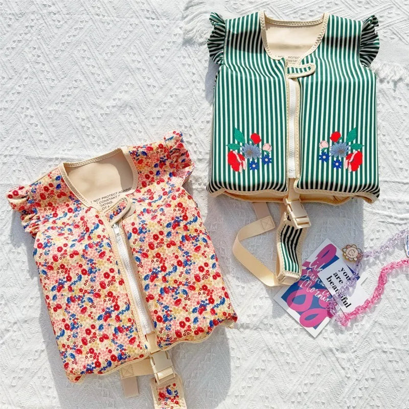 Baby Boy Girl Float Swimsuit Toddler Child Foam Safety Swimming Training Vest Summer Kid Swimming Clothing Swim Bath Pool 2-8Y