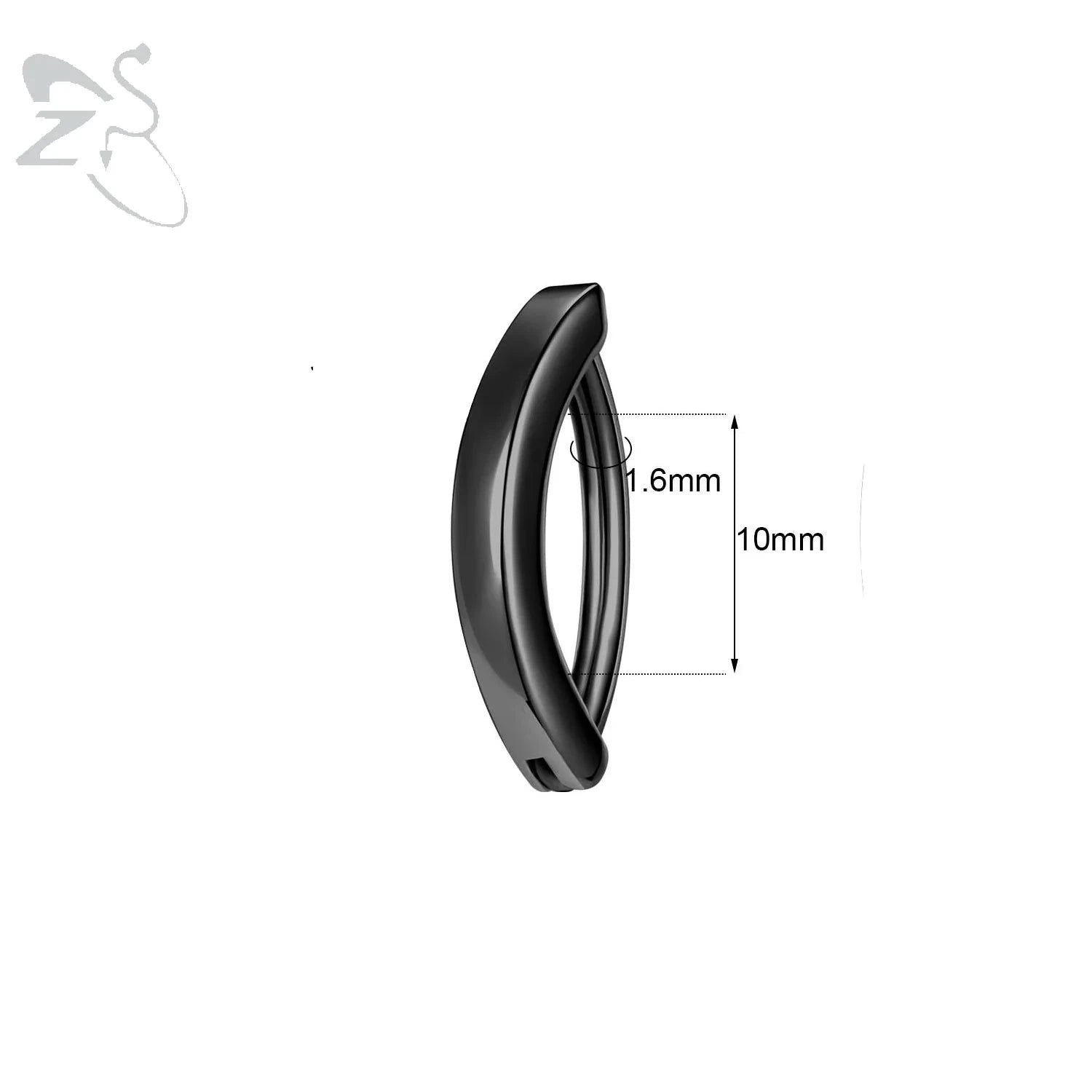 ZS 1PC 925 Sterling Silver Navel Ring Reverse Curved Belly Button Clicker Minimalist Belly Piercing Zircon Navel Piercing 14/16G The jack market .AU The jack market .AU Jewellery & Chains $ 55 200001033:200003762#style2 1.6x10mm