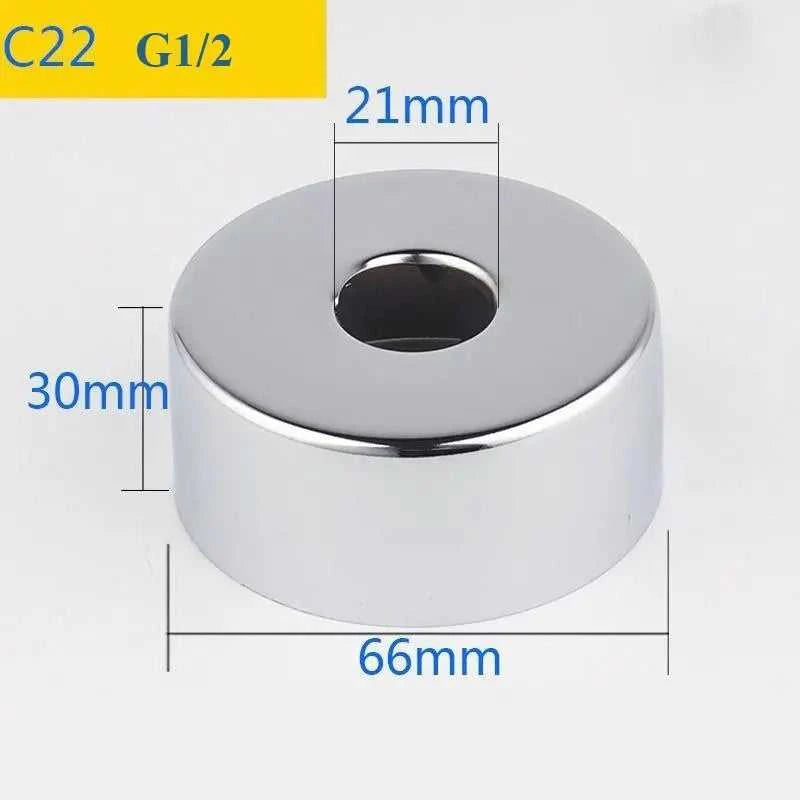 2PCS Stainless Steel Water Pipe Connector G1/2 Faucet Decorative Cover Heighten Panel Shower Kitchen Tap Accessories The jack market .AU The jack market .AU Home $ 60 14:175#C7-2pcs