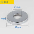 2PCS Stainless Steel Water Pipe Connector G1/2 Faucet Decorative Cover Heighten Panel Shower Kitchen Tap Accessories The jack market .AU The jack market .AU Home $ 60 14:175#C7-2pcs