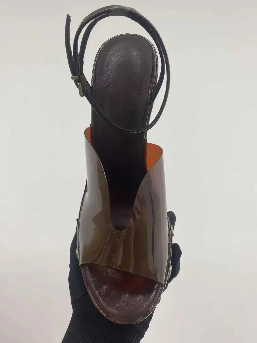 2025 High-heeled Thick-heeled Shoes for Women's Wear Thick-soled Wood Grain Waterproof Table Sandals Metal Nail Buckle Sandal The jack market .AU The jack market .AU Step Up Your Style: Trendy Shoes for Every Occasion! $ 122 14:193#Light brown sandals;200000124:200000337