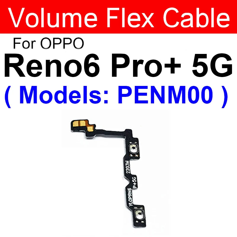 OPPO Power Volume Flex Cable - Durable Replacement for Reno 5, 6, Pro Plus, 6 Lite, 4G & 5G