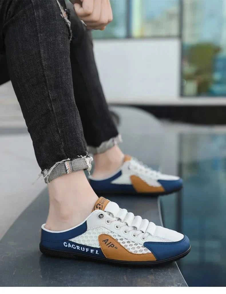 Men's Fashion Soft Bottom Half Slippers Summer New Casual Shoes Soft Bottom Support Shoes Sports Shoes Zapatos De Hombre The jack market .AU The jack market .AU Step Up Your Style: Trendy Shoes for Every Occasion! $ 67 14:29#White Khaki;200000124:200000338
