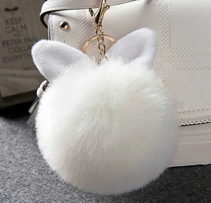Furry Rabbit Ear Furry Ball Keychain Cute Rabbit Ear Plush Pendant Faux Fur Furry Rabbit Ear Bag Accessory Car Hanging Accessory The jack market .AU The jack market .AU Jewellery & Chains $ 47 14:1202#Brown