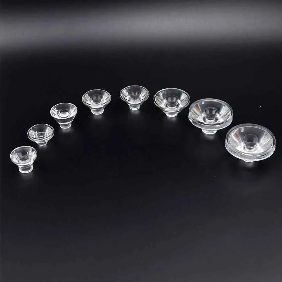 18mm 20mm 21mm 23mm 24mm 29mm 38mm Concave PMMA Lens COB LED Flashlight Lamp Wall Washer Concave Convex Diverging Lens