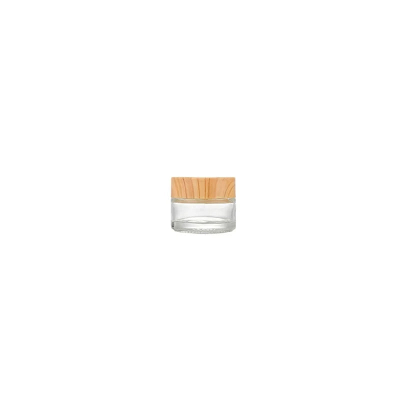 Clear Vision Glass Jars - Refillable 5g-20g Cosmetic Containers with Inner Lid for Cream, Balm & Makeup Storage