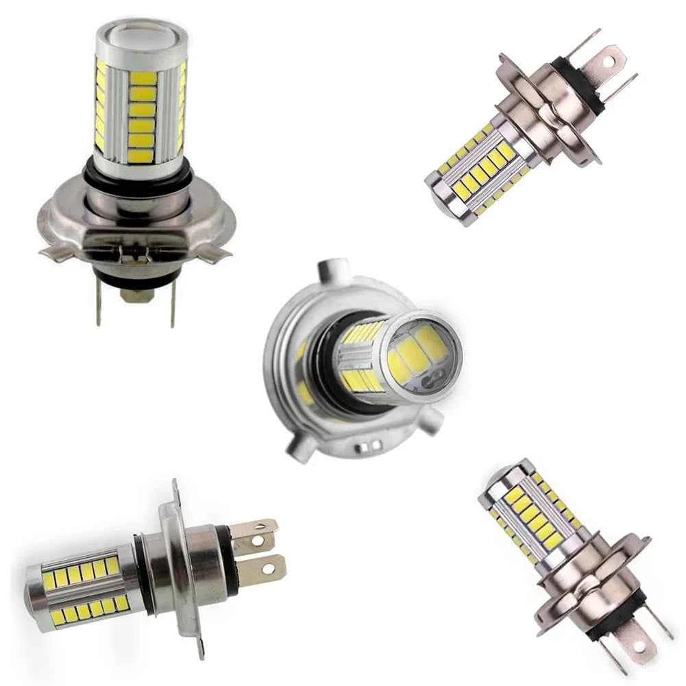 H4/H7/9005/9006 33SMD 800LM COB LED Low Consumption High Power Car Canbus Headlight Bulb Running Light White Motorcycle Fog Lamp