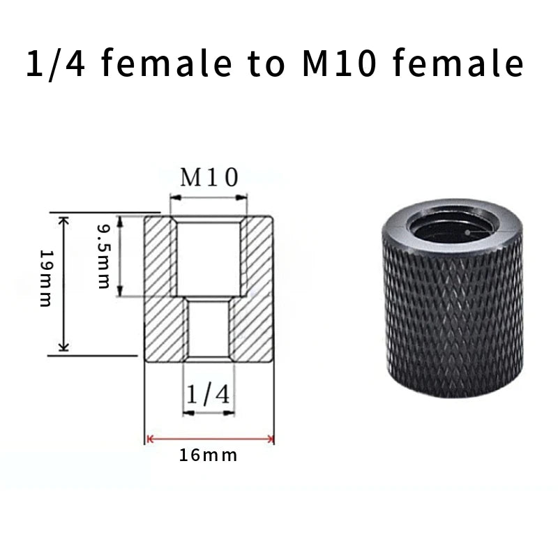 2/4PCS 1/4-20UNC 3/8-16 M5 M6 M8 M10 Conversion Nut Projector Bracket Adapter Ball head Camera Tripod Photography screw