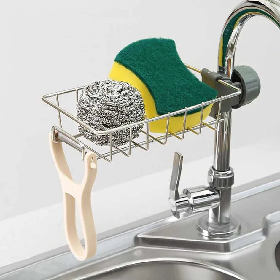 Kitchen Sink Drain Rack Sponge Storage Flexible Faucet Holder Soap Drainer Towel Rack Shelf Organizer Kitchen Accessories The jack market .AU The jack market .AU Home $ 50 14:29#silver