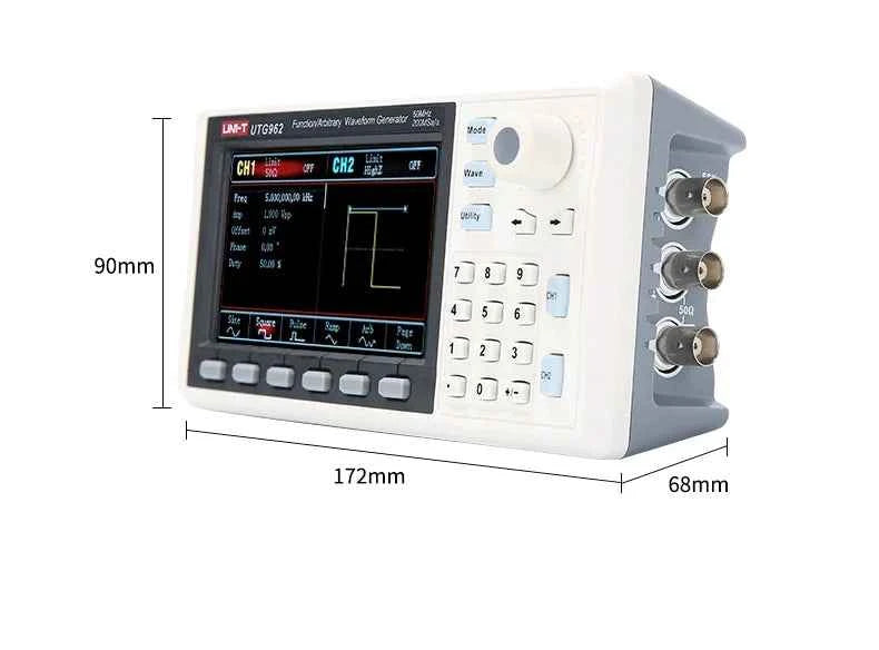 UNI-T Portable Dual Channel Signal Generator - 30MHz/60MHz Arbitrary Waveform Creator
