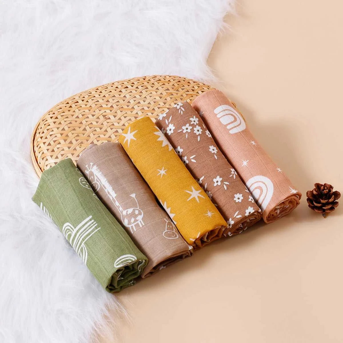 Kangobaby #My Soft Life# 5pcs Multifunctional Baby Muslin Bib Newborn Blanket Breathable Child Scarf 60x60cm The jack market .AU The jack market .AU Mum & Kids: Essential Products for Every Family $ 34 14:1052#CP04