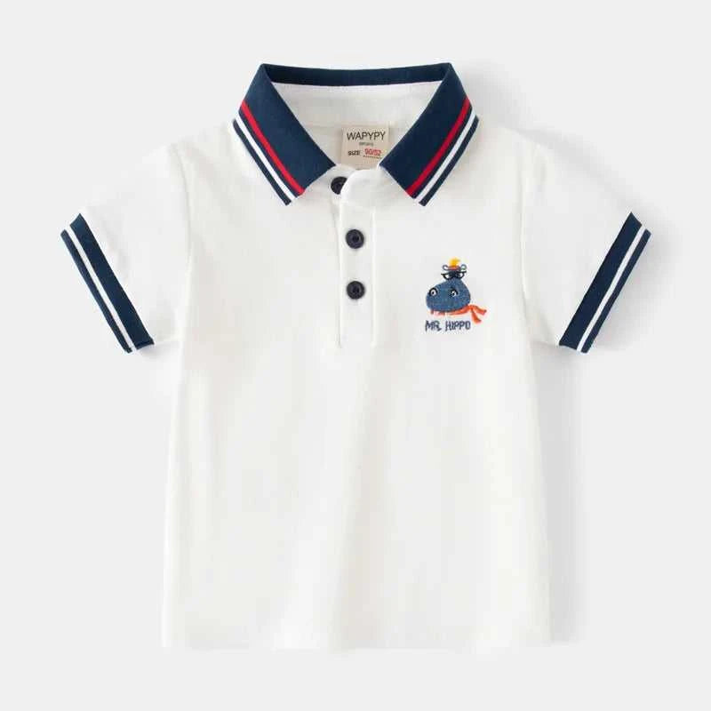Baby Boy Toddler Polo Shirts for Children's Clothing Boys Clothes Cute Korean Polos Striped White Blue Summer Tops Kids T Shirt The jack market .AU The jack market .AU Mum & Kids: Essential Products for Every Family $ 28 14:200004889#TSD14;200000463:200661897#6-7 Years - Size 130