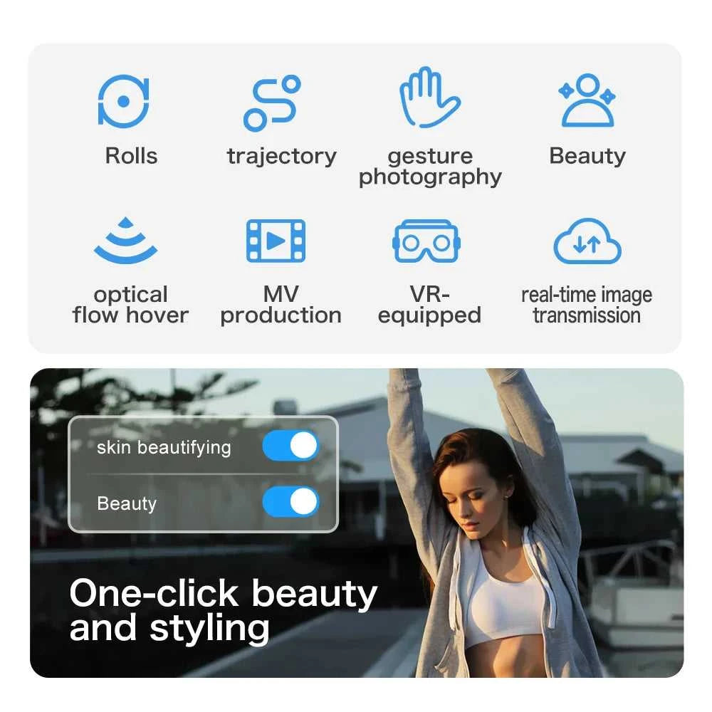 Aeri100 Drone with VR Optical Flow Positioning Brushless Motor HD Aerial Photography Dual Camera Remote Control Aircraft child The jack market .AU The jack market .AU Drones $ 106 14:29#Gray-4K-1B;200000828:201589807#For Xiaomi