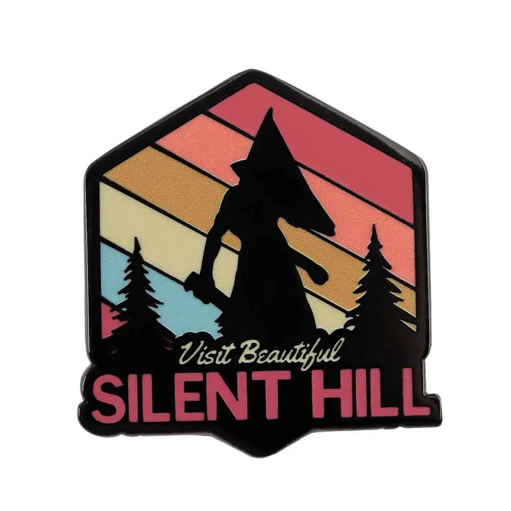 Pyramid Head Visits Beautiful Silent Hill Enamel Pin Horror Game Brooch Retro Sunset Badge Backpack Accessory Fan Halloween Gift The jack market .AU The jack market .AU Home $ 21 <none>