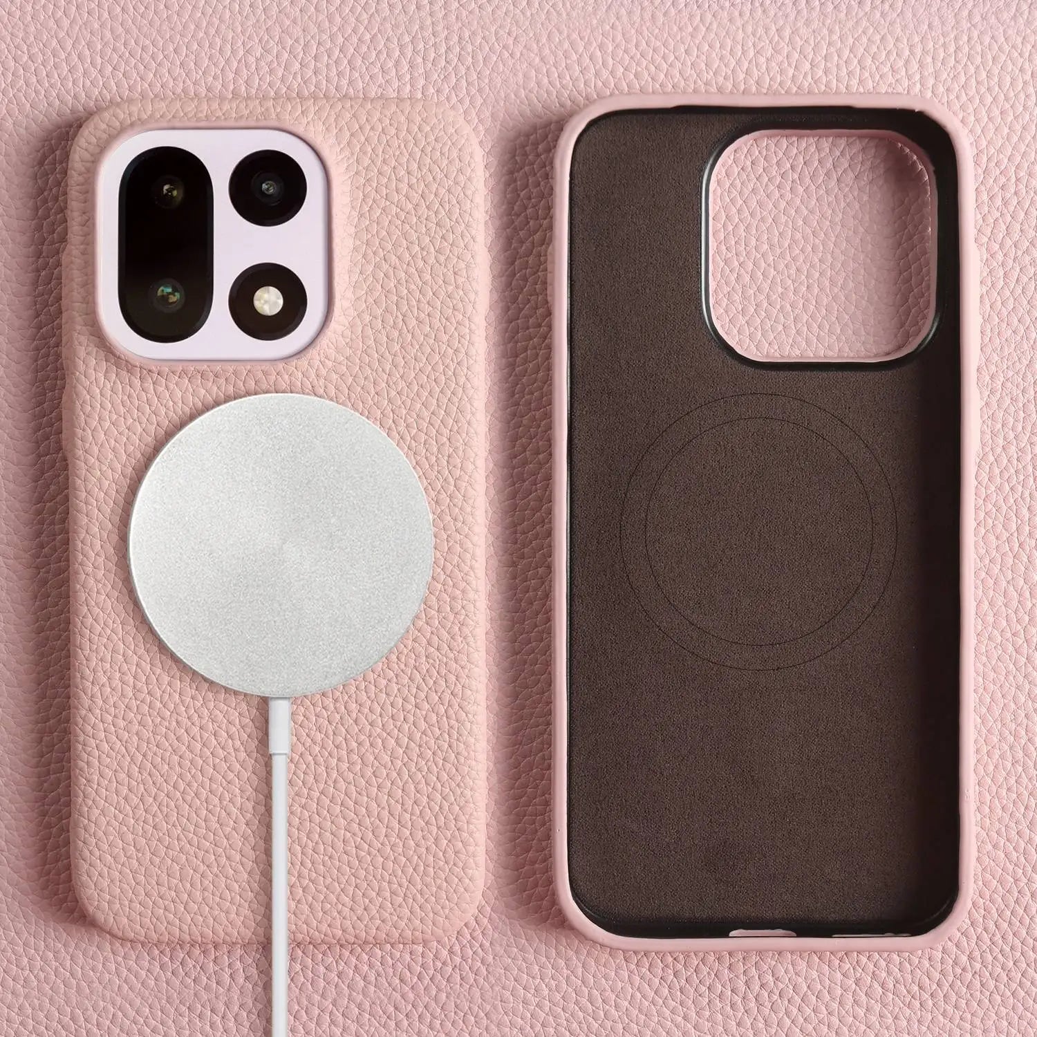 For Oneplus 15 Case 13R 12 10R 8Pro 7T 9R 7TPro Case Luxury Genuine Leather Cases For Magsafe Oneplus Phone Cover Magnetic Coque