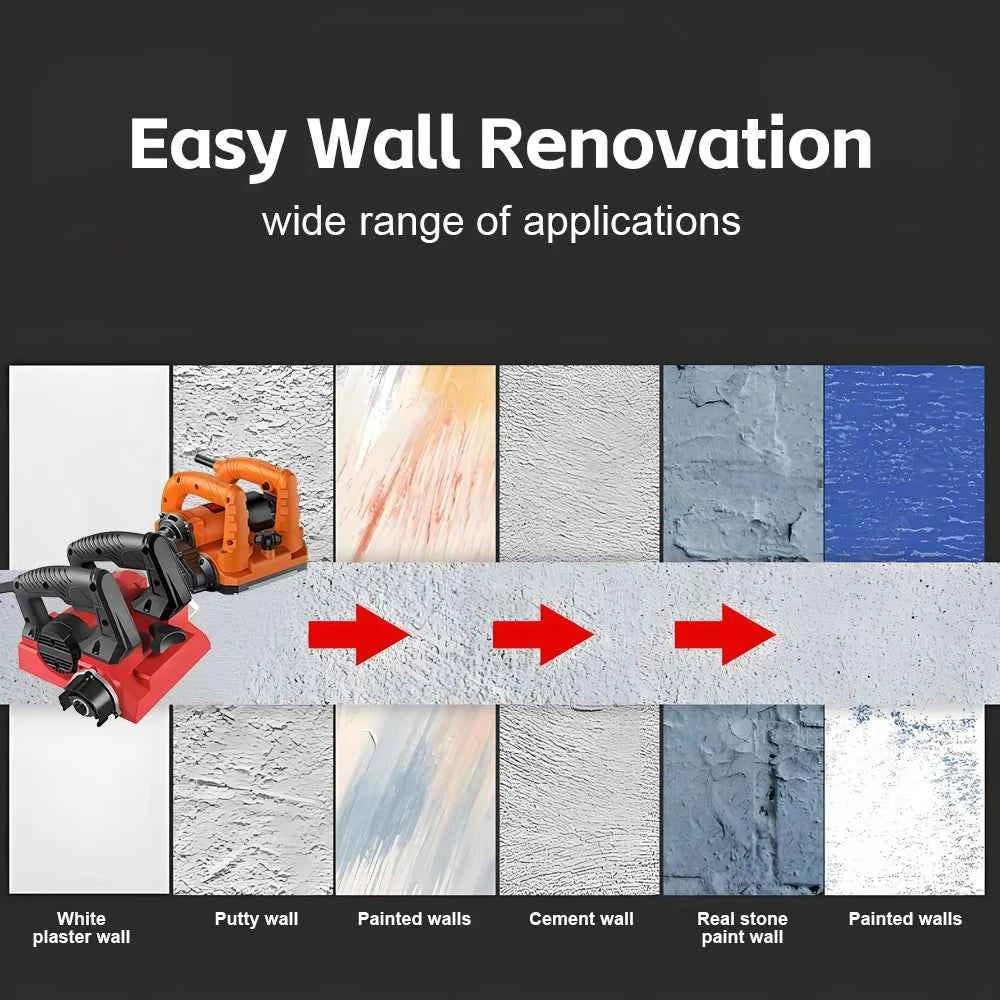 Electric Wall Planer High Power Shovel Machine Shoveling Putty 2990W/4280W/4580W Planer for Concrete Whitewash Wall Renovation