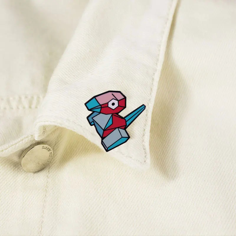 Pokemon Porygon Anime Lapel Pins Backpack Jeans Enamel Brooch Women Fashion Jewelry Gifts Kawaii Elf Dragon Cartoon Badges