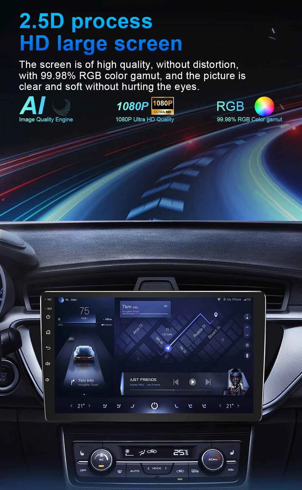 For Ford Mustang V S-197 2009 - 2014 5G WIFI Car screen Android Auto Radio Carplay Navigation Multimedia Stereo Player 8Core DVD