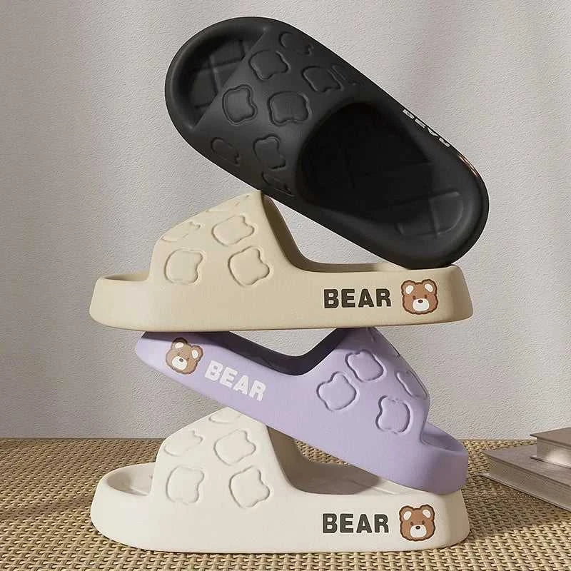 Evshine Women Flat slippers Women Shoes EVA Bathroom Slippers Summer Cartoon Bear Slippers Outdoor Casual Soft Beach Slippers The jack market .AU The jack market .AU Step Up Your Style: Trendy Shoes for Every Occasion! $ 60 14:9859092#White;200000124:200000337#42-43;200007763:201336100