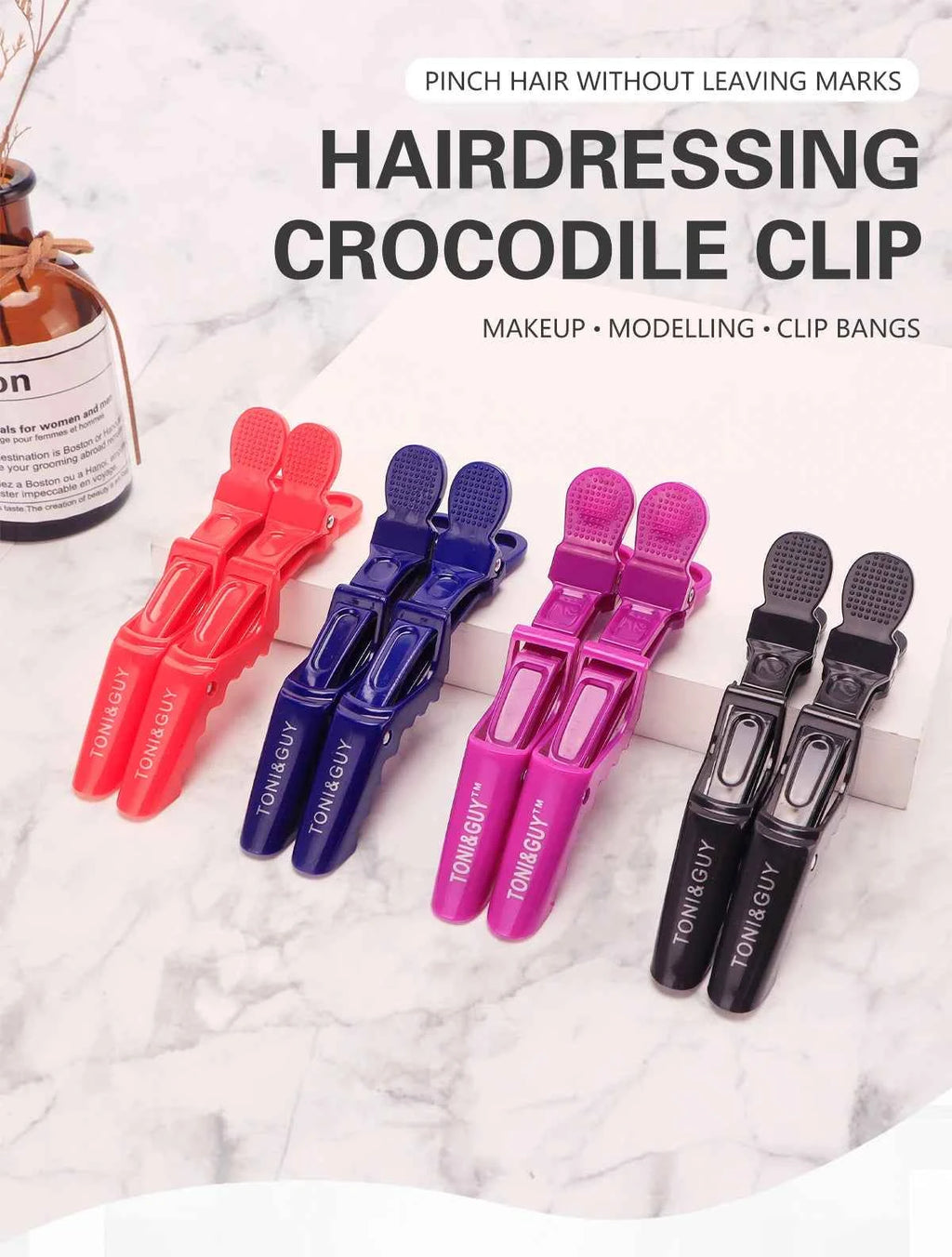 Stylish Hair Clips Set - 6 Durable Alligator Claws for Professional Styling & Salon Use